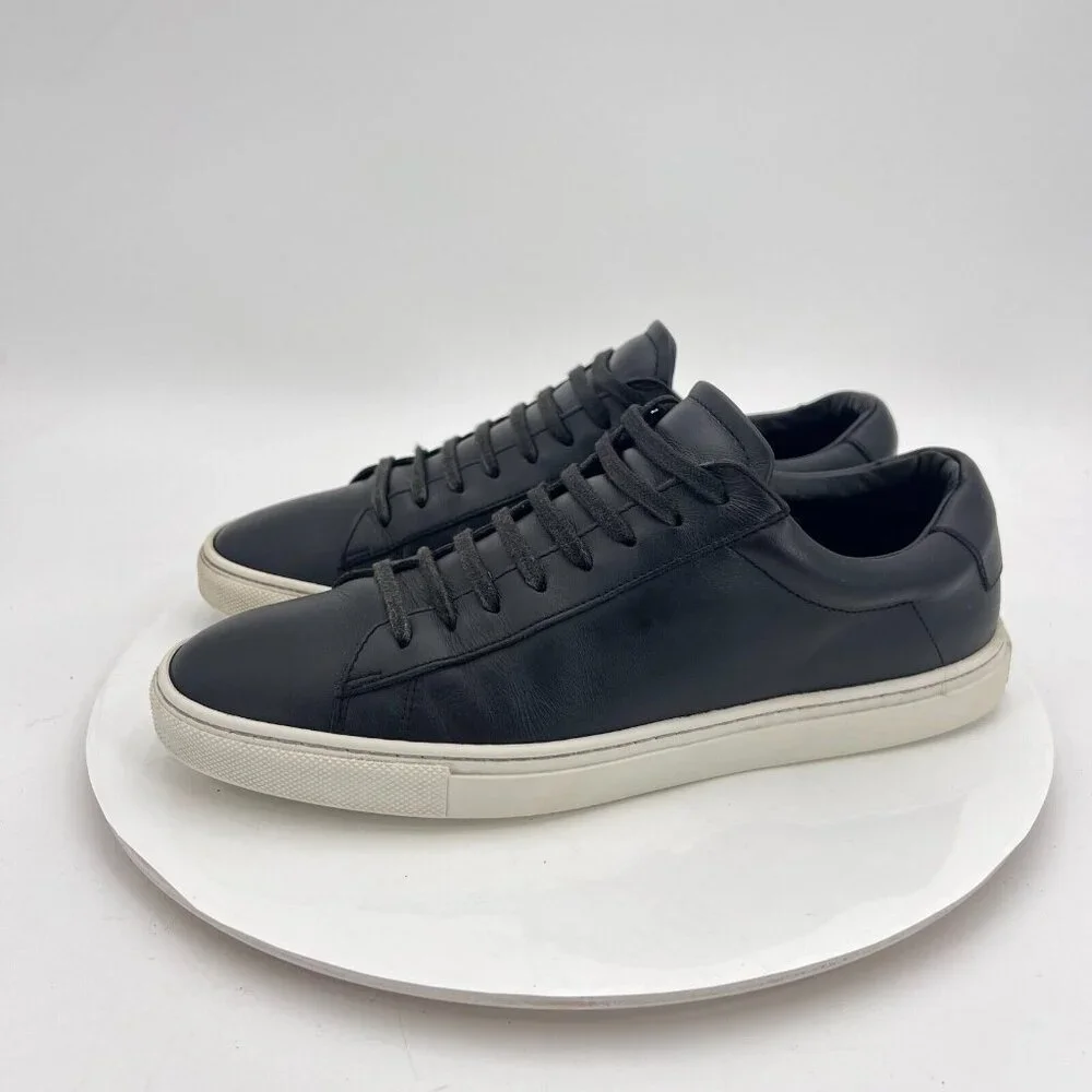 Oliver Cabell Low Top Men Size EU 40 US 7 Black Leather Lace Up Casual Shoes
